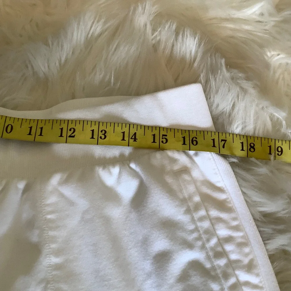 T by Talbots Women White Wide Leg Crop Pants XL Petite Cotton Modal Stretch XLp - Picture 6 of 16